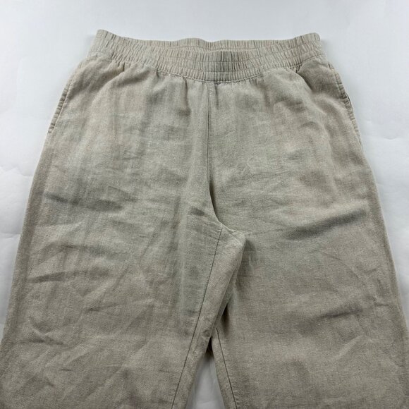 Old Navy Flax Linen Blend High Rise Straight Leg Lounge Pant L - Picture 2 of 7